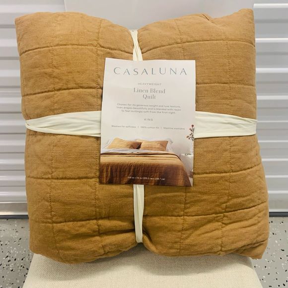 Target Other - Heavyweight linen blend quilt king size